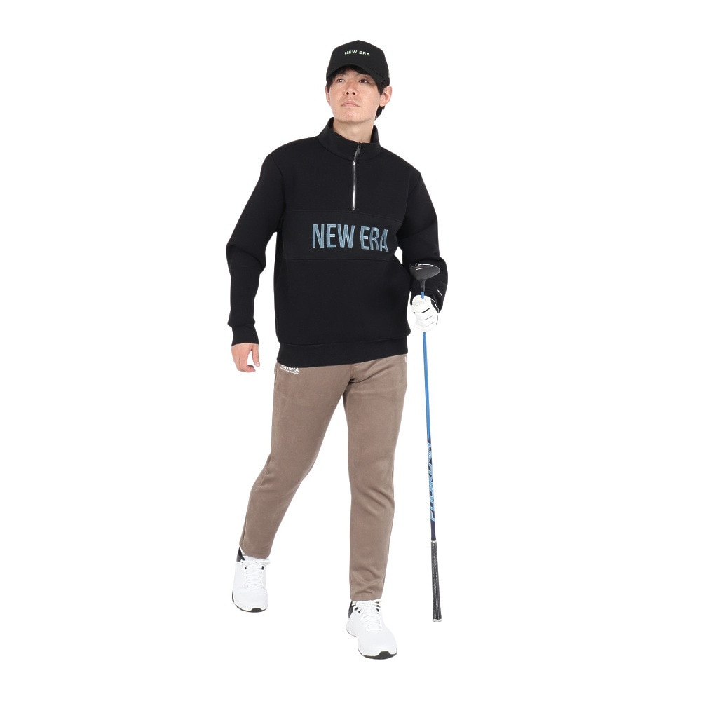ニューエラ（NEW ERA）（メンズ、レディース）ゴルフウェア アウター 保温 テック スウェット ハーフジップ ジャケット 14326385