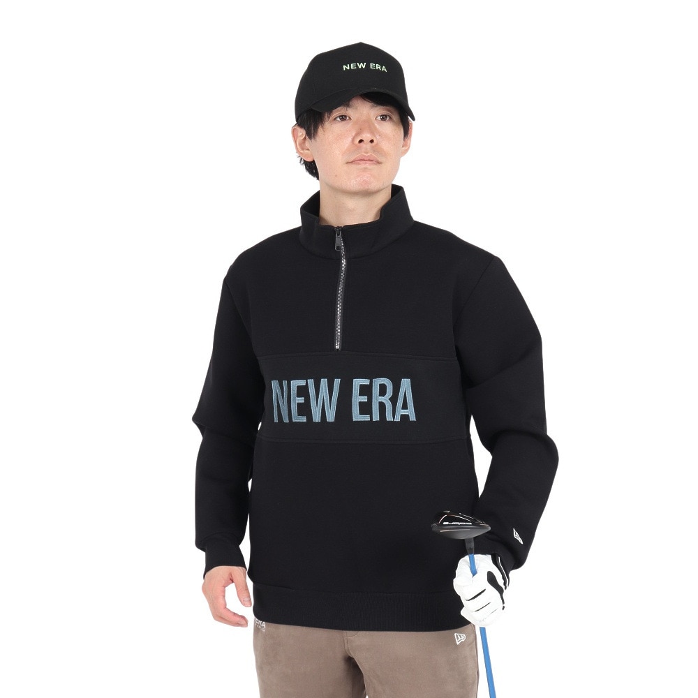 ニューエラ（NEW ERA）（メンズ、レディース）ゴルフウェア アウター 保温 テック スウェット ハーフジップ ジャケット 14326385