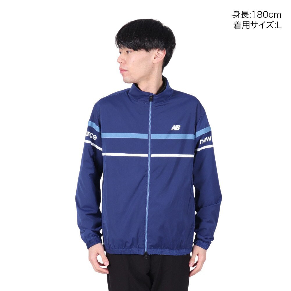 ニューバランス（new balance）（メンズ）ゴルフウェア アウター 撥水 耐風 フルジップ ウィンド ブルゾン 012-4220005-113