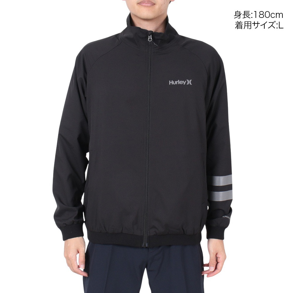 ハーレー（HURLEY）（メンズ）ゴルフウェア アウター UVカット PHANTOM ウーブンジャケット 24XBOMBR007-BLK