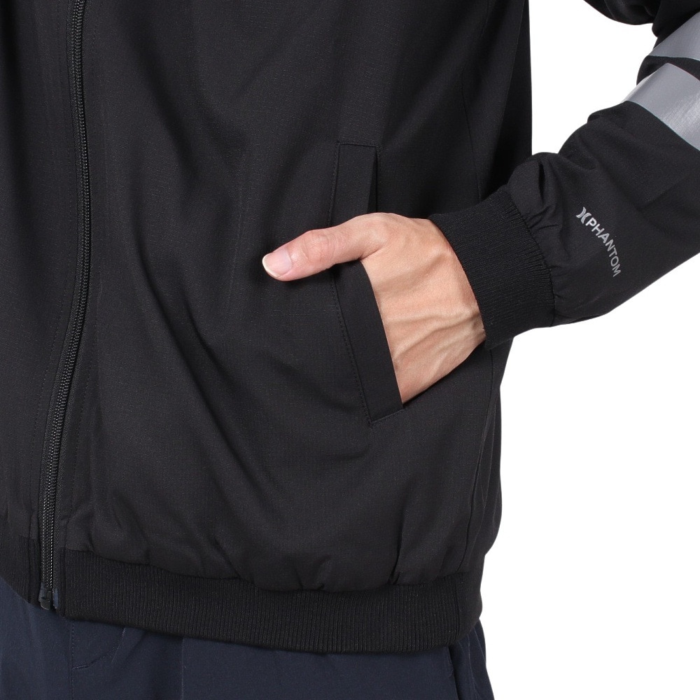 ハーレー（HURLEY）（メンズ）ゴルフウェア アウター UVカット PHANTOM ウーブンジャケット 24XBOMBR007-BLK