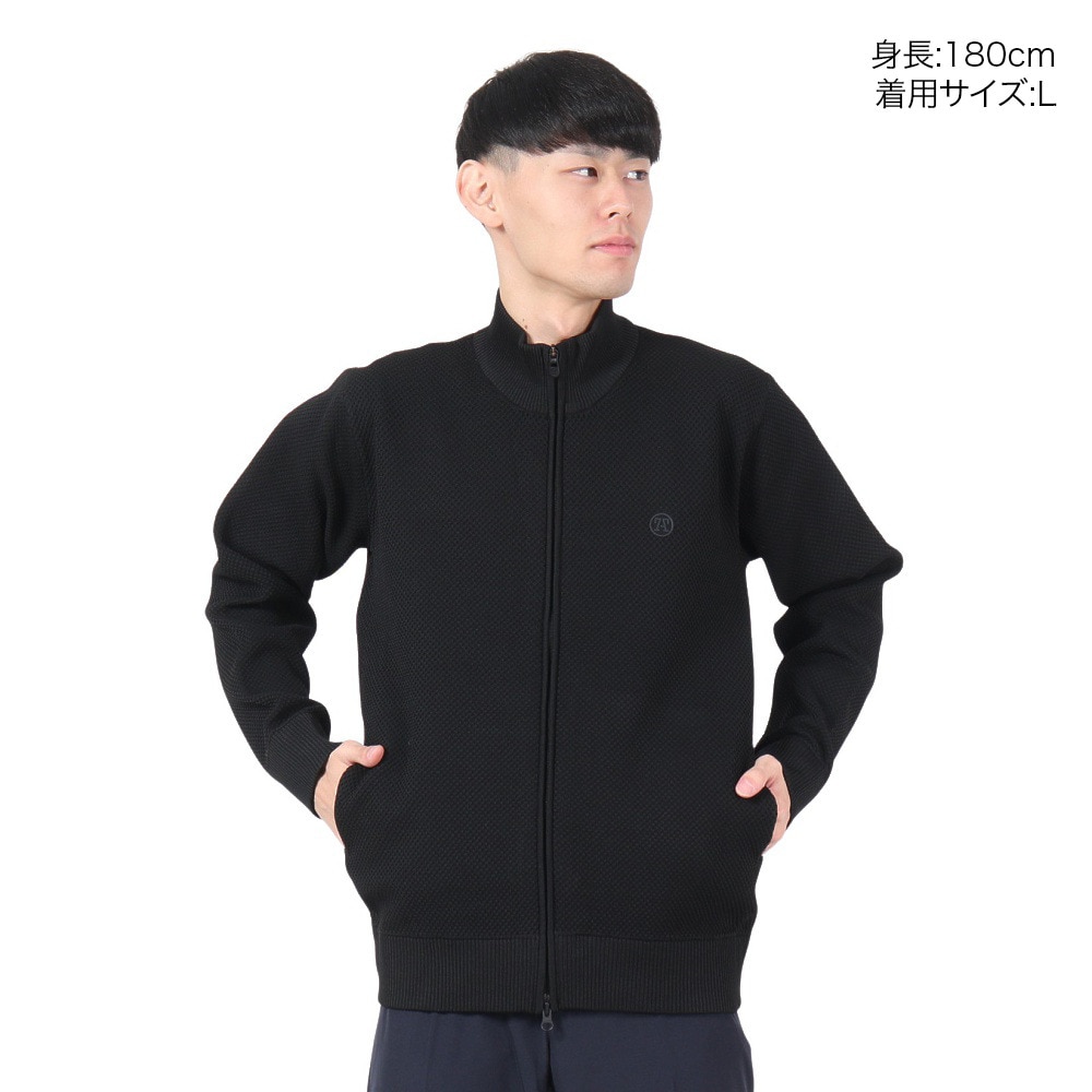 トミーアーマー（Tommy Armour）（メンズ）ゴルフウェア アウター ワッフルニットジャケット TASL24F030002 BLK