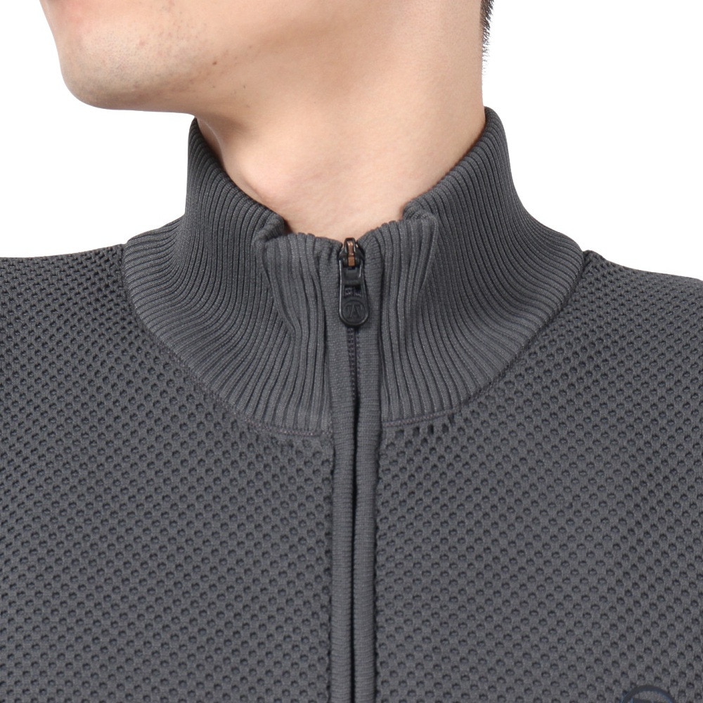 トミーアーマー（Tommy Armour）（メンズ）ゴルフウェア アウター ワッフルニットジャケット TASL24F030002 CGRY