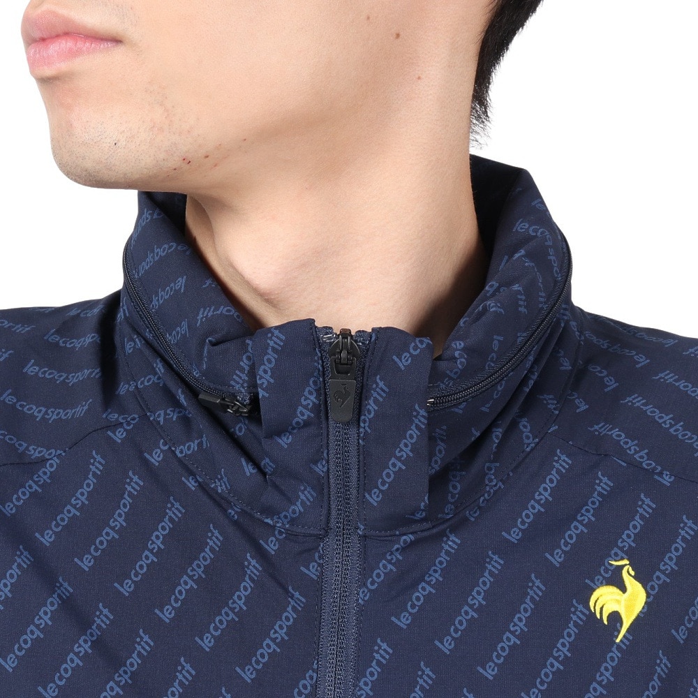 ルコックスポルティフ（lecoqsportif）（メンズ）ゴルフウェア アウター 撥水 防風 フード付き ウインドブレーカー QGMWJK01 NV00