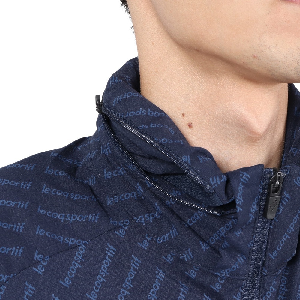ルコックスポルティフ（lecoqsportif）（メンズ）ゴルフウェア アウター 撥水 防風 フード付き ウインドブレーカー QGMWJK01 NV00