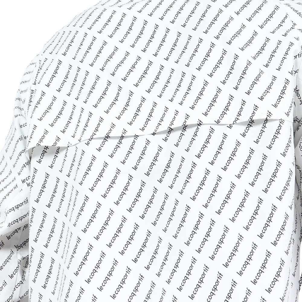 ルコックスポルティフ（lecoqsportif）（メンズ）ゴルフウェア アウター 撥水 防風 フード付き ウインドブレーカー QGMWJK01 WH00