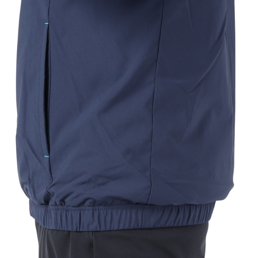 ルコックスポルティフ（lecoqsportif）（メンズ）ゴルフウェア アウター 防風 パーカー ストレッチフォーサー フード付き起毛裏地ブルゾン QGMWJK05 NV00