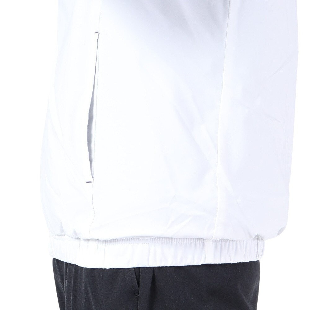 ルコックスポルティフ（lecoqsportif）（メンズ）ゴルフウェア アウター 防風 パーカー ストレッチフォーサー フード付き起毛裏地ブルゾン QGMWJK05 WH00