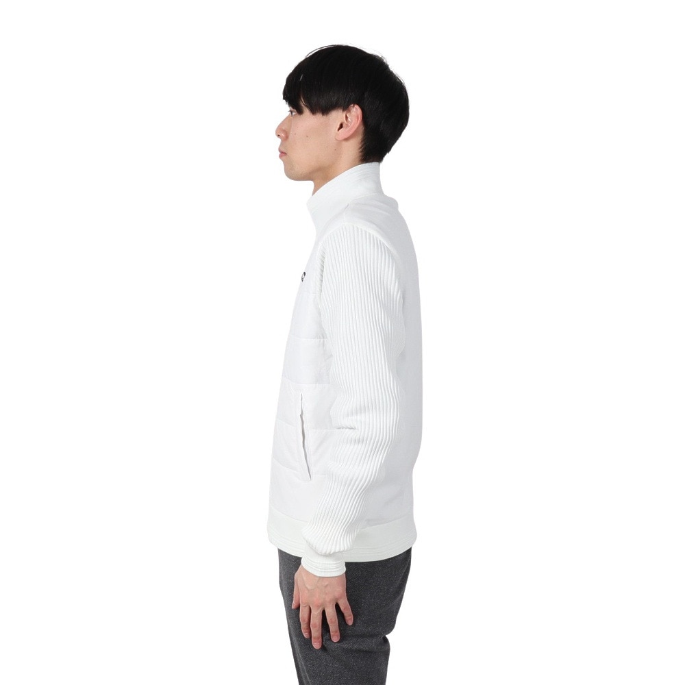 フィドラ（FIDRA）（メンズ）ゴルフウェア アウター 発熱 ハイブリッド中綿ニット FD5QTY17 WHT