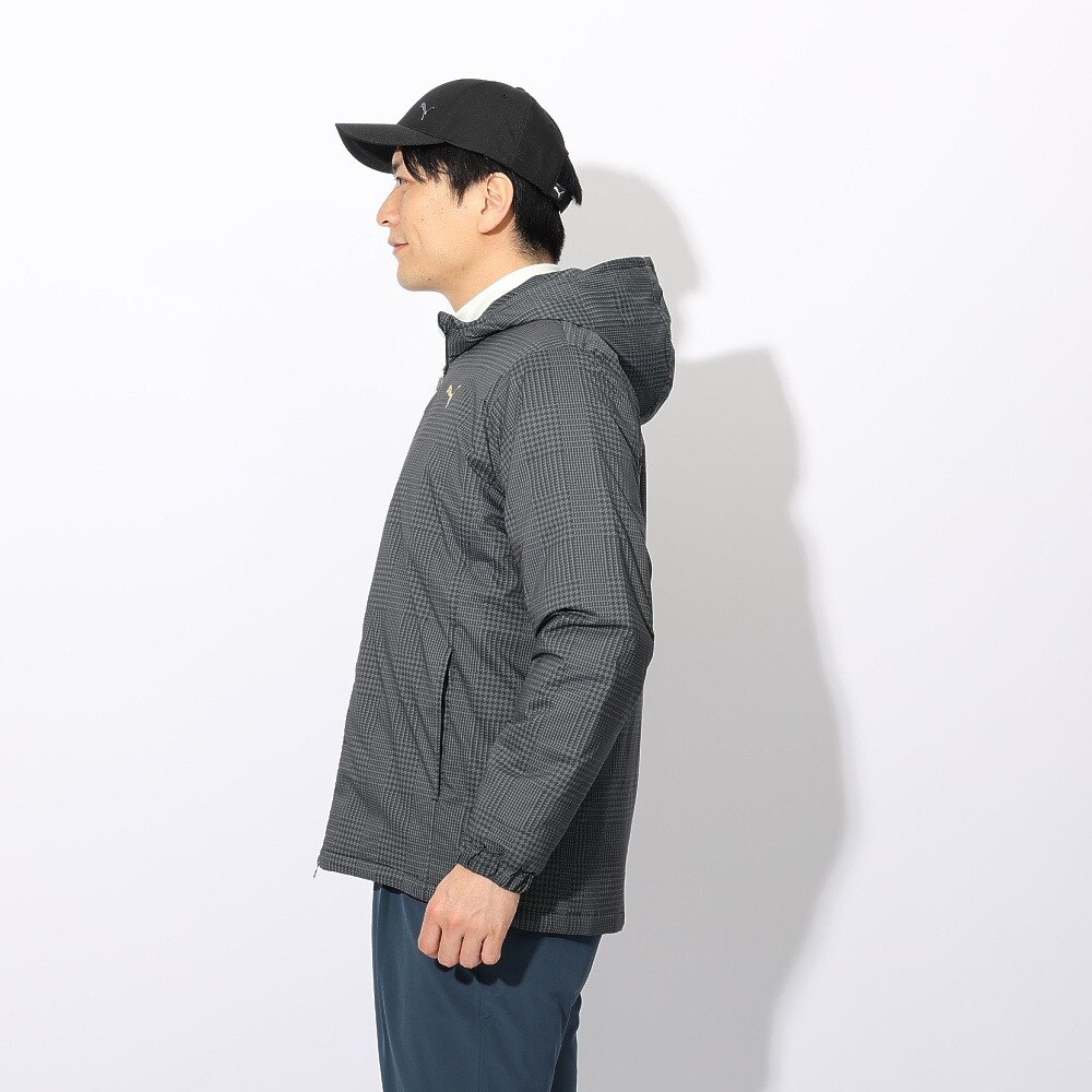 プーマ（PUMA）（メンズ）ゴルフウェア アウター AOP 撥水 保温 フルジップフーディ 53938301