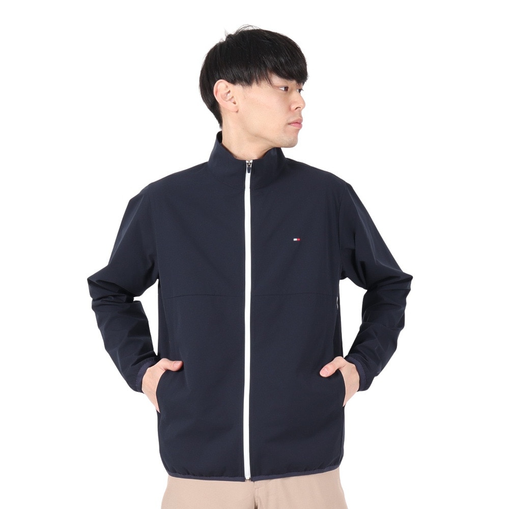 トミー ヒルフィガー ゴルフ（TOMMY HILFIGER GOLF）（メンズ）ゴルフウェア アウター 撥水 防風 パッカブル 長袖 ウィンドジャケット THMA509-NVY