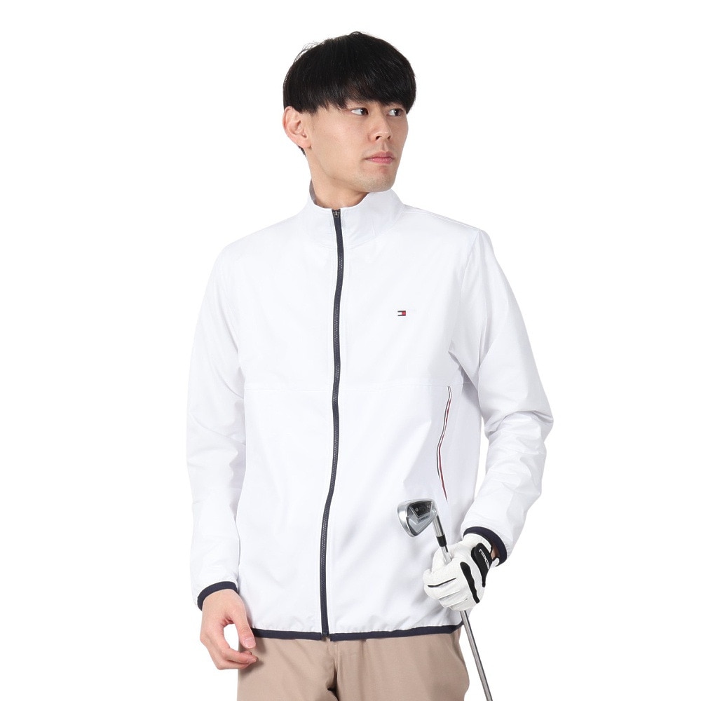 トミー ヒルフィガー ゴルフ（TOMMY HILFIGER GOLF）（メンズ）ゴルフウェア アウター 撥水 防風 パッカブル 長袖 ウィンドジャケット THMA509-WHT