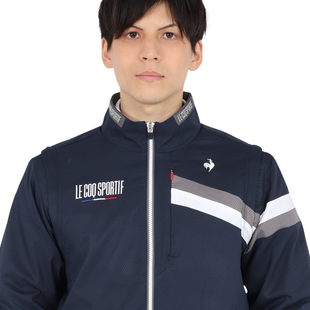 ルコックスポルティフ（lecoqsportif）（メンズ）ゴルフウェア アウター 撥水 2WAYブルゾン LG5SWB00M NV00