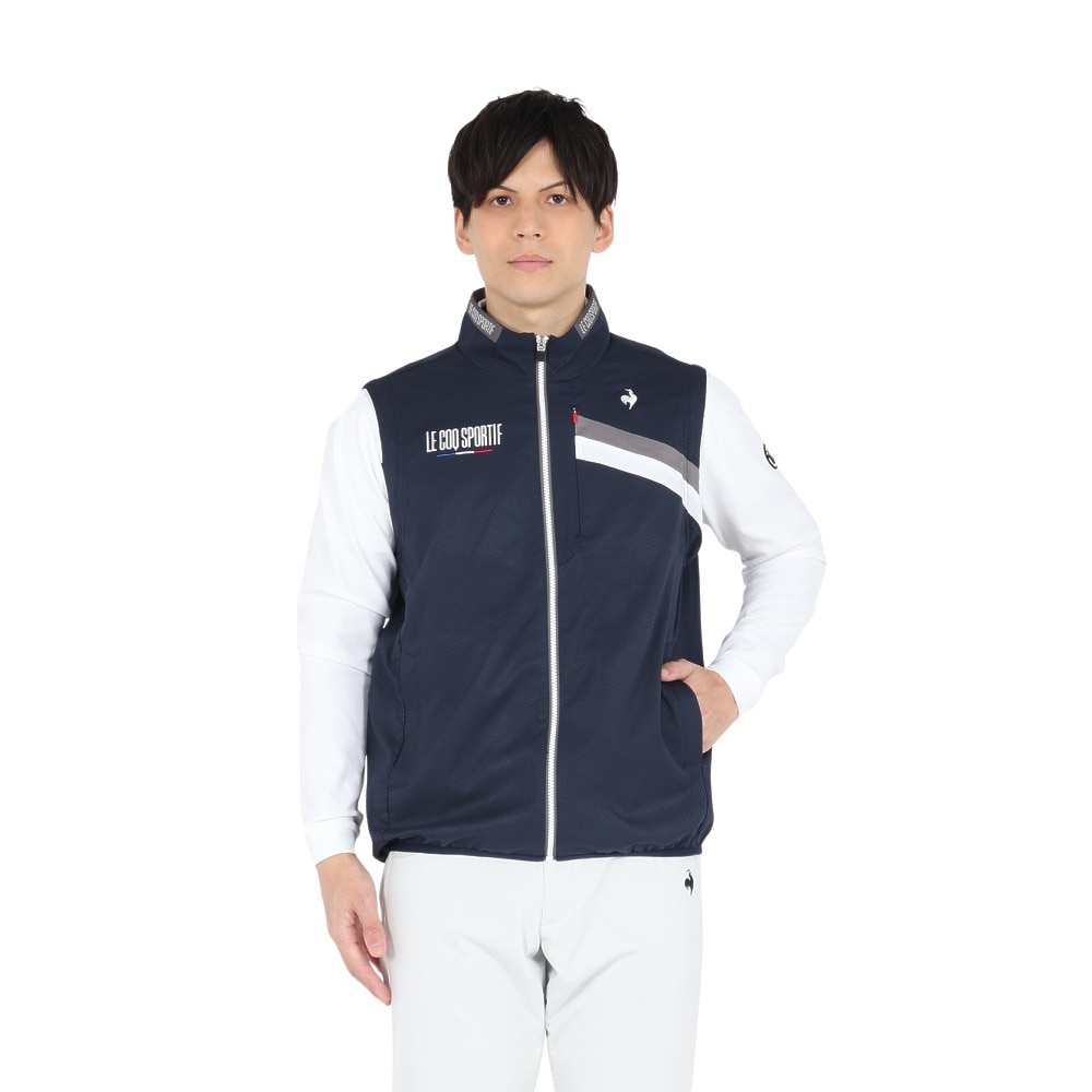 ルコックスポルティフ（lecoqsportif）（メンズ）ゴルフウェア アウター 撥水 2WAYブルゾン LG5SWB00M NV00