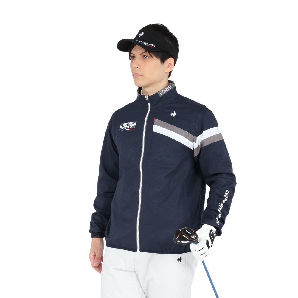 ルコックスポルティフ（lecoqsportif）（メンズ）ゴルフウェア アウター 撥水 2WAYブルゾン LG5SWB00M NV00