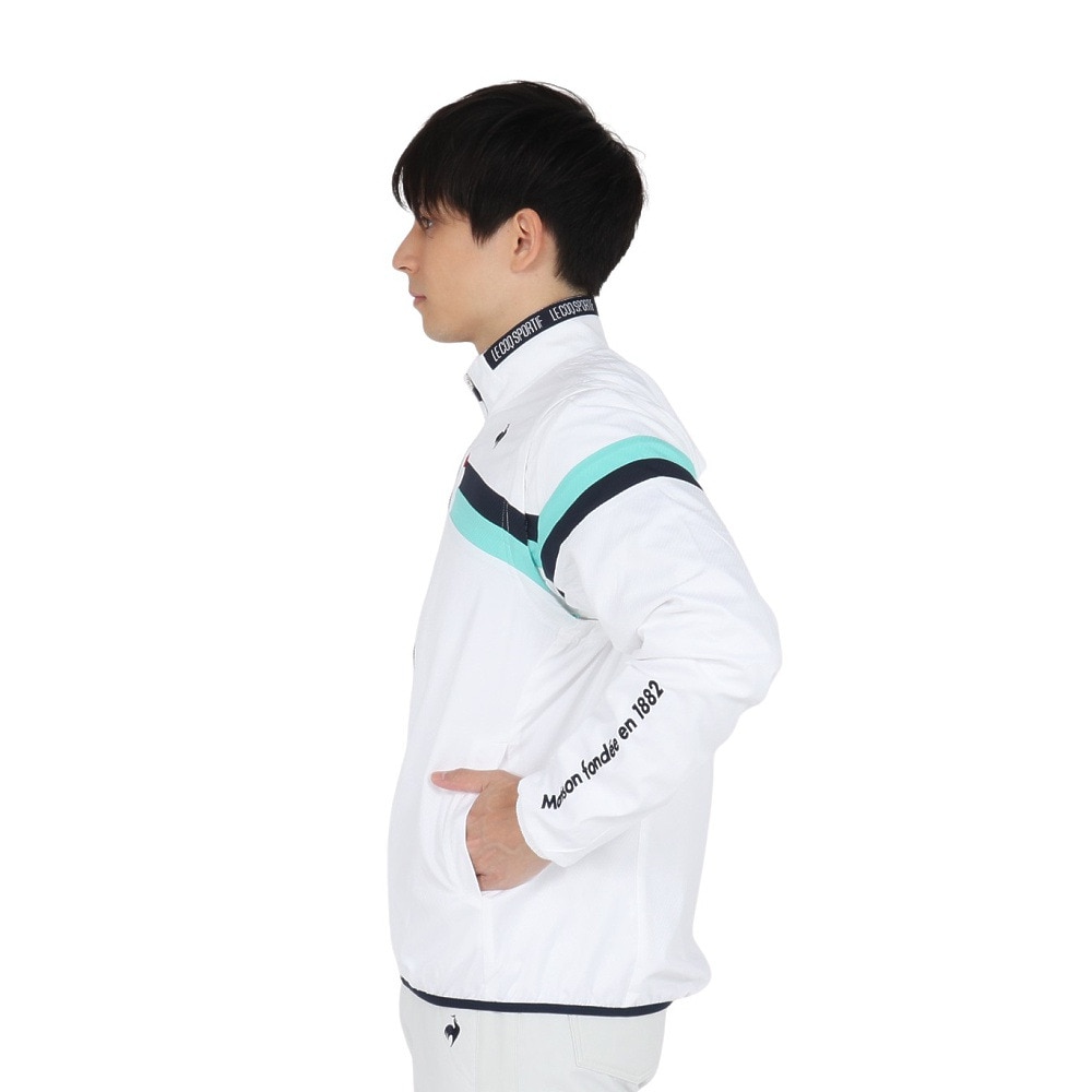 ルコックスポルティフ（lecoqsportif）（メンズ）ゴルフウェア アウター 撥水 2WAYブルゾン LG5SWB00M WH00