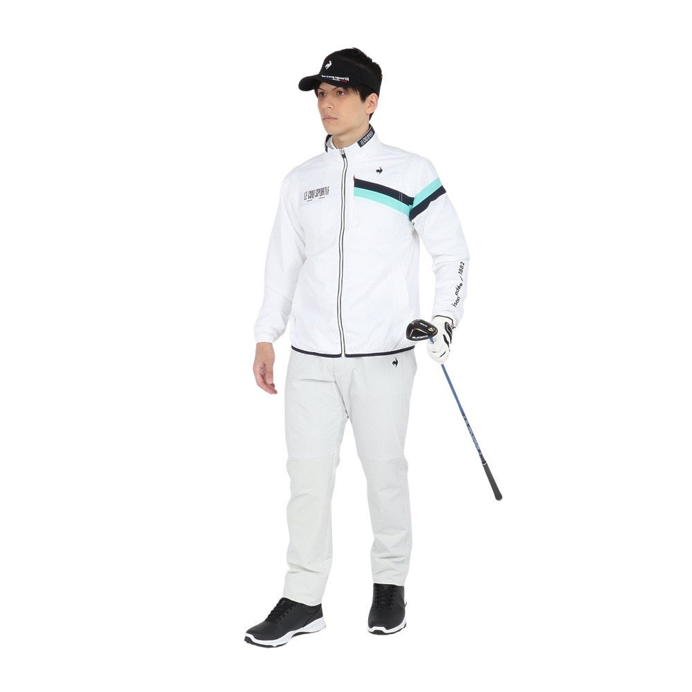 ルコックスポルティフ（lecoqsportif）（メンズ）ゴルフウェア アウター 撥水 2WAYブルゾン LG5SWB00M WH00