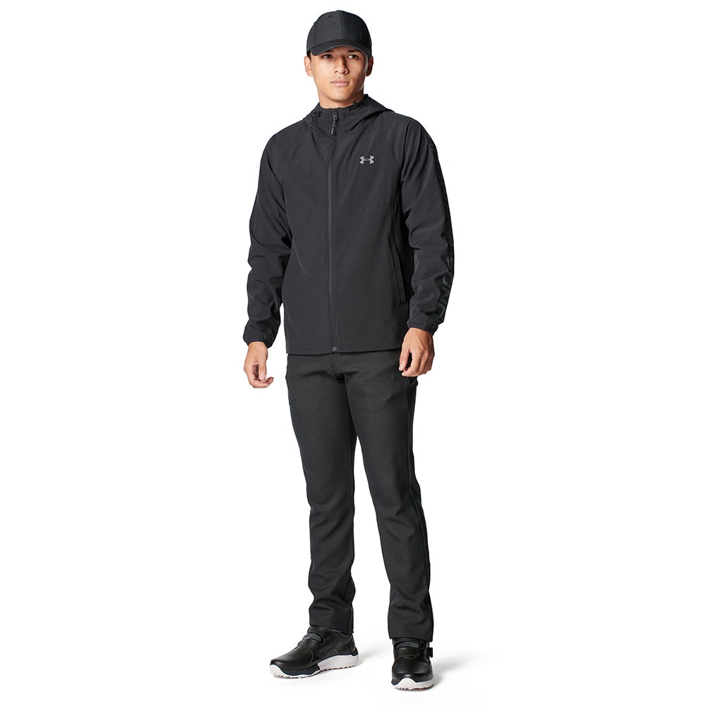 アンダーアーマー（UNDER ARMOUR）（メンズ）ゴルフウェア アウター DRIVE WIND フード付き フルジップジャケット 6007926 001