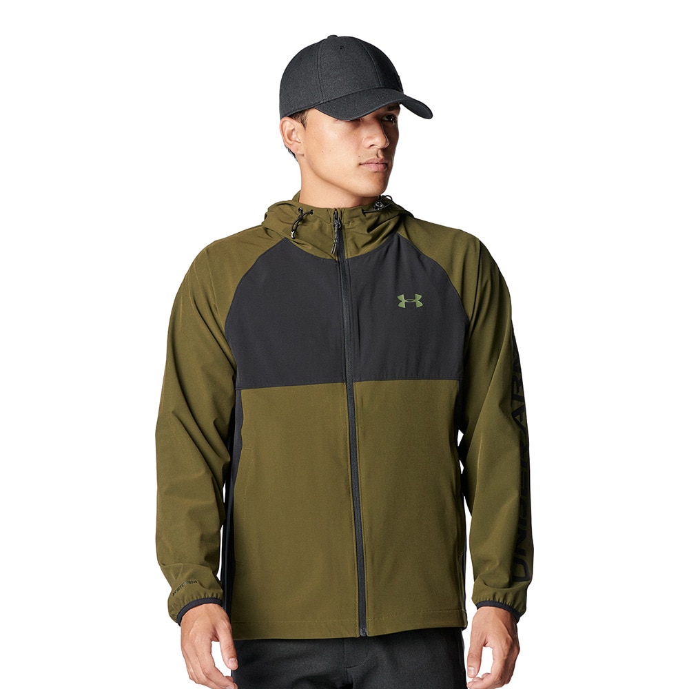 アンダーアーマー（UNDER ARMOUR）（メンズ）ゴルフウェア アウター DRIVE WIND フード付き フルジップジャケット 6007926 308