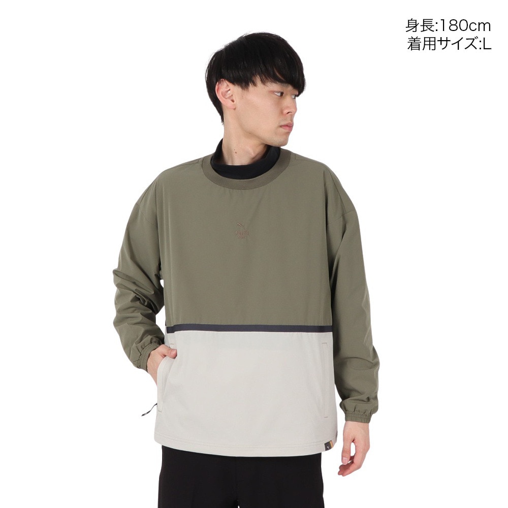 プーマ（PUMA）（メンズ）ゴルフウェア アウター FOG パネル 長袖 ピステシャツ 633294-02