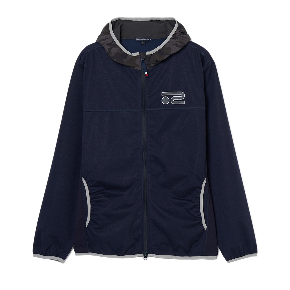 ROSASEN（ROSASEN）（メンズ）ゴルフウェア アウター 撥水 防風 三層フーディーブルゾン 044-54811-25AW-098