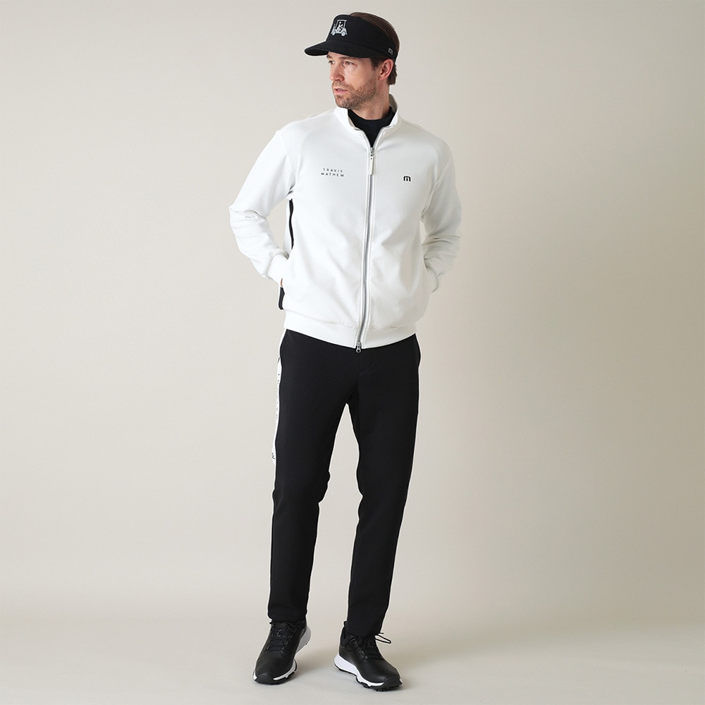 トラヴィスマシュー（Travis Mathew）（メンズ）ゴルフウェア アウター Track ジャケット 7AM022-1WHT