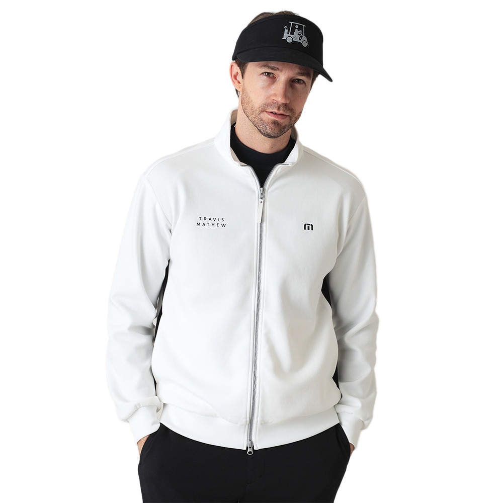 トラヴィスマシュー（Travis Mathew）（メンズ）ゴルフウェア アウター Track ジャケット 7AM022-1WHT