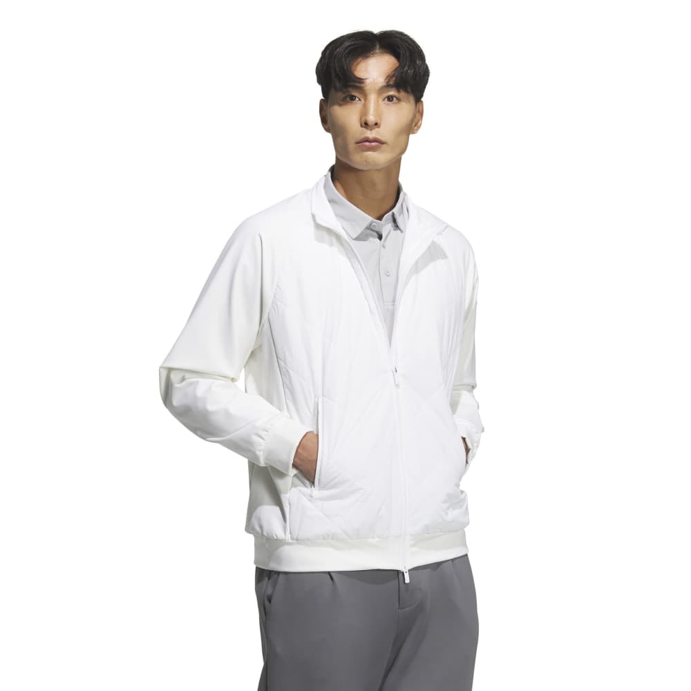 アディダス（adidas）（メンズ）ゴルフウェア アウター C．R 保温キルトコンビ フルジップジャケット JVU97-JL7952 W
