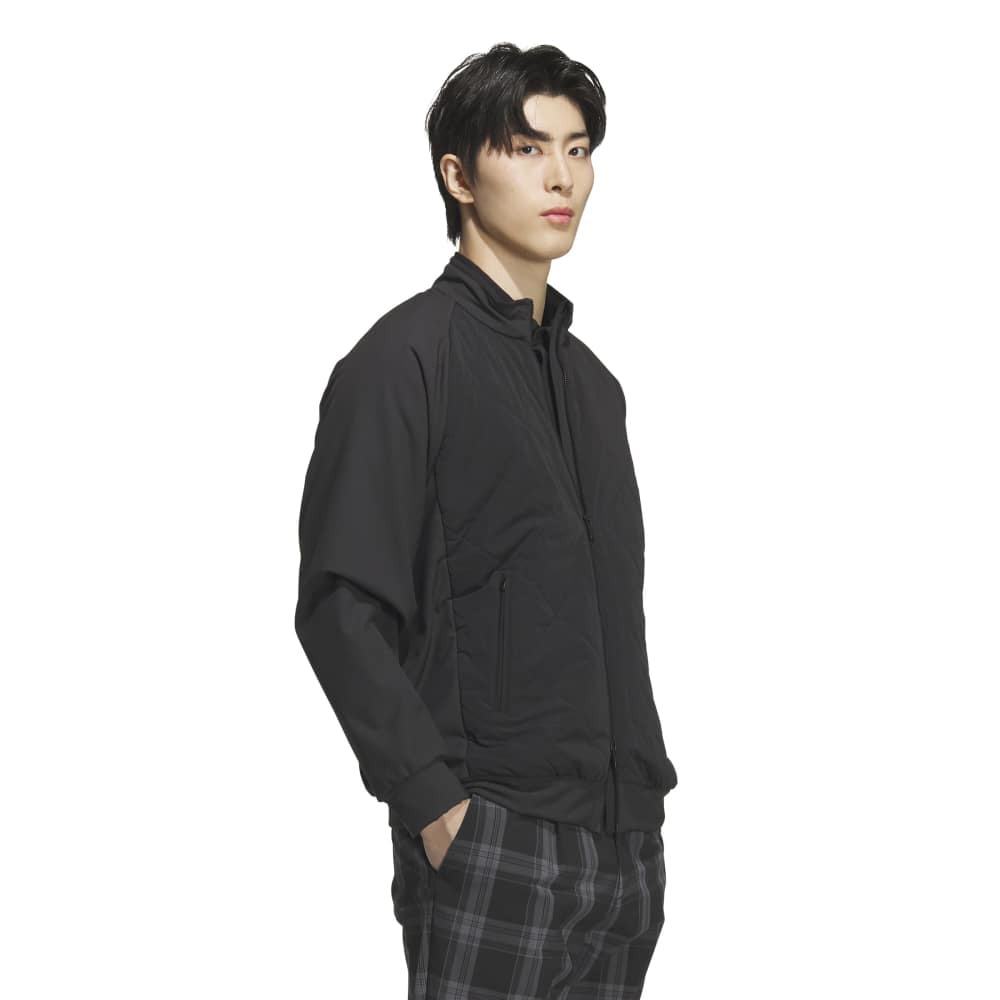 アディダス（adidas）（メンズ）ゴルフウェア C．R 保温キルトコンビ フルジップジャケット JVU97-JM2946 BLK
