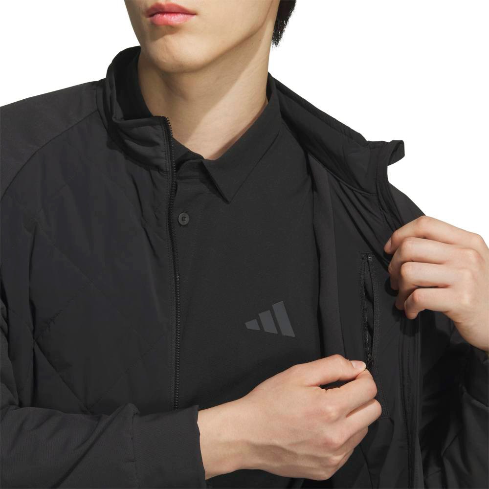 アディダス（adidas）（メンズ）ゴルフウェア C．R 保温キルトコンビ フルジップジャケット JVU97-JM2946 BLK