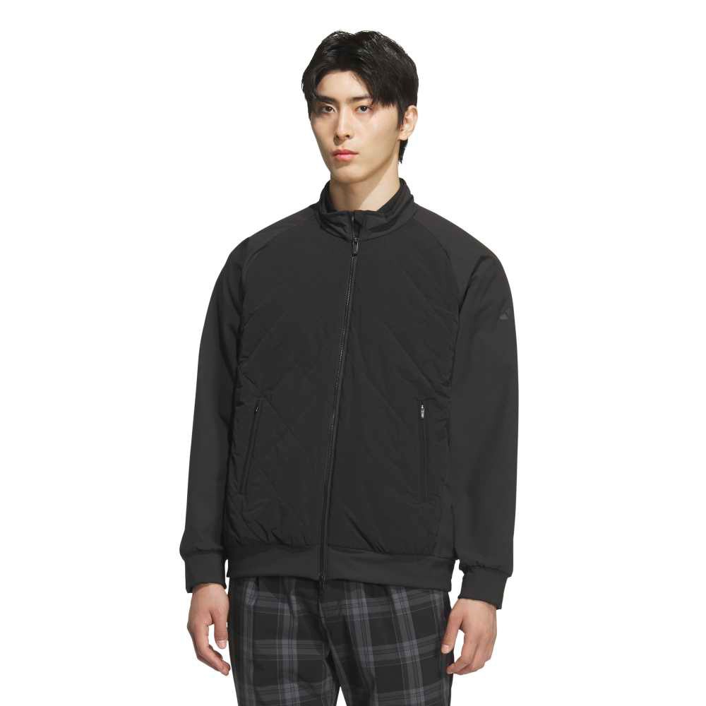 アディダス（adidas）（メンズ）ゴルフウェア C．R 保温キルトコンビ フルジップジャケット JVU97-JM2946 BLK