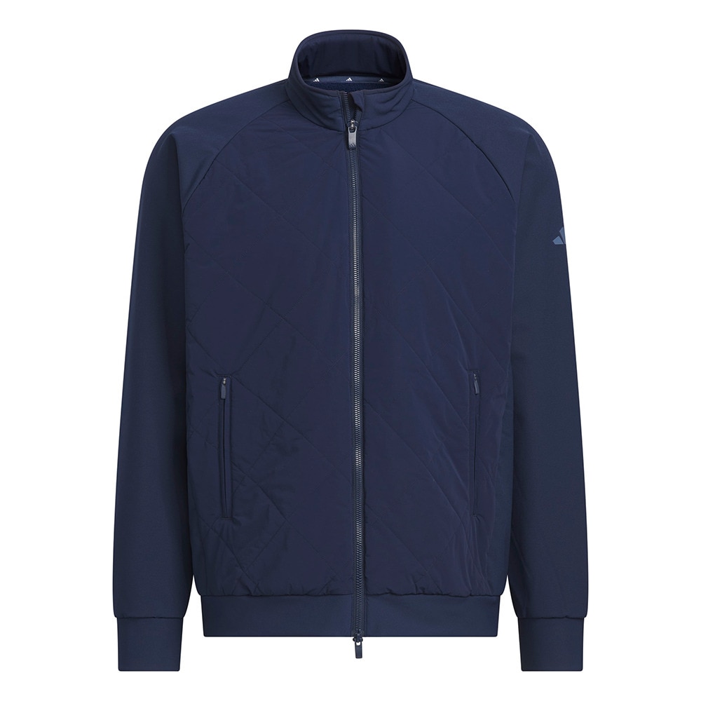 アディダス（adidas）（メンズ）ゴルフウェア C．R 保温キルトコンビネーション フルジップジャケット JVU97-KD8324 NVY