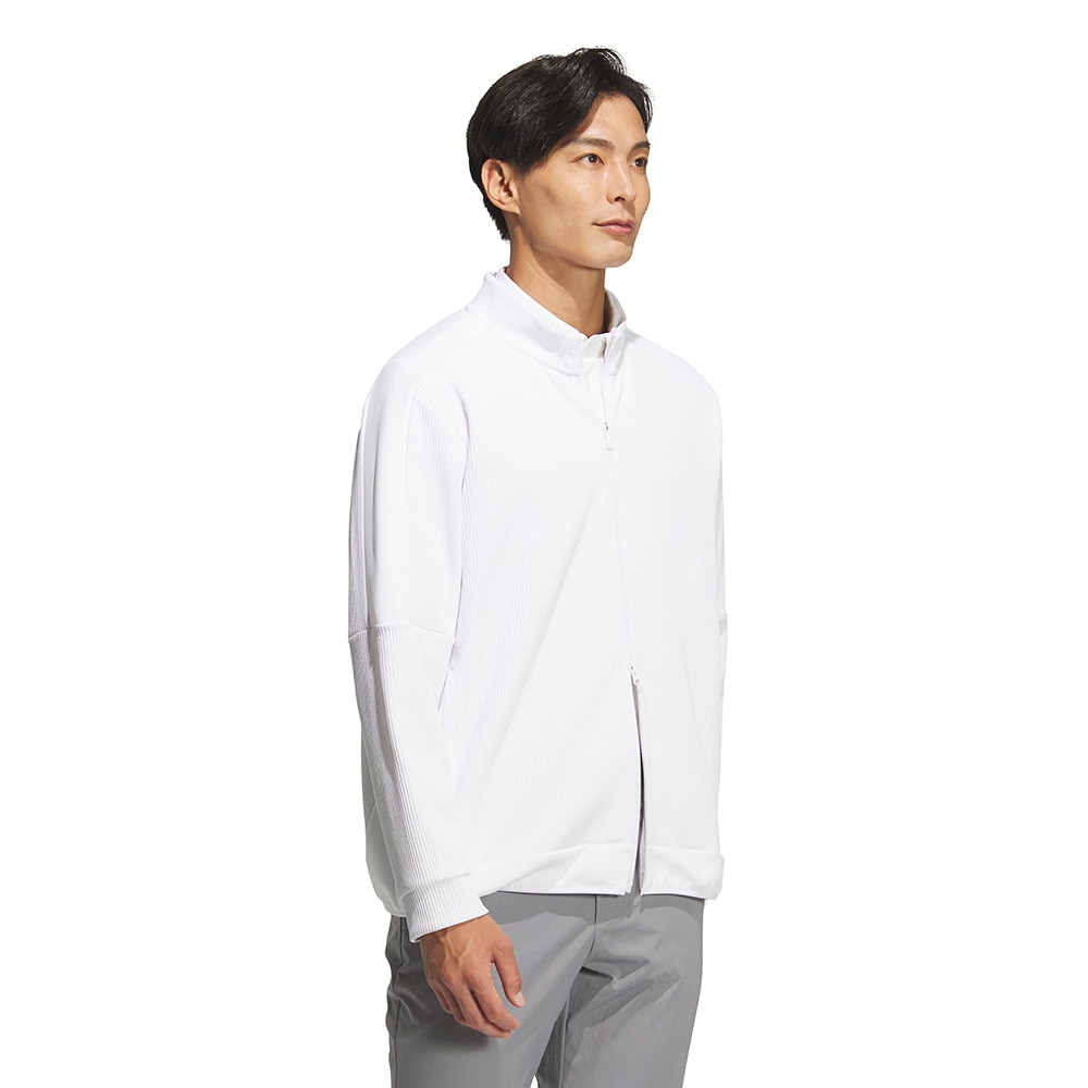 アディダス（adidas）（メンズ）ゴルフウェア アウター 保温 C．R ファブリックミックス フルジップジャケット TM204-KD8332 W