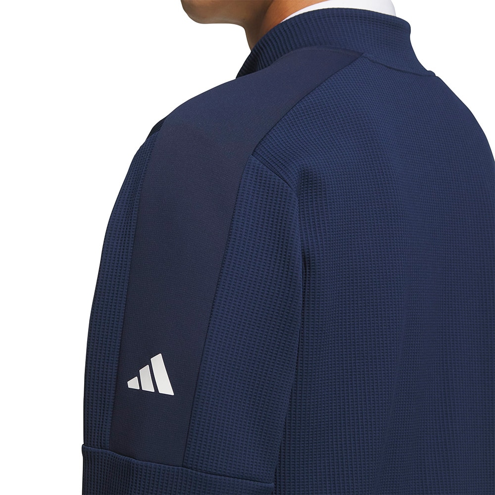 アディダス（adidas）（メンズ）ゴルフウェア アウター 保温 C．R ファブリックミックス フルジップジャケット TM204-KD8334 NVY
