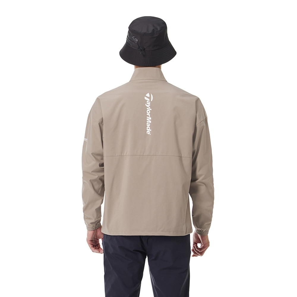 テーラーメイド：メンズ：Lサイズ：ゴルフウェア：トラックジャケット：ベージュ テーラーメイド(TaylorMade) ゴルフウェア ブルゾン スウェット