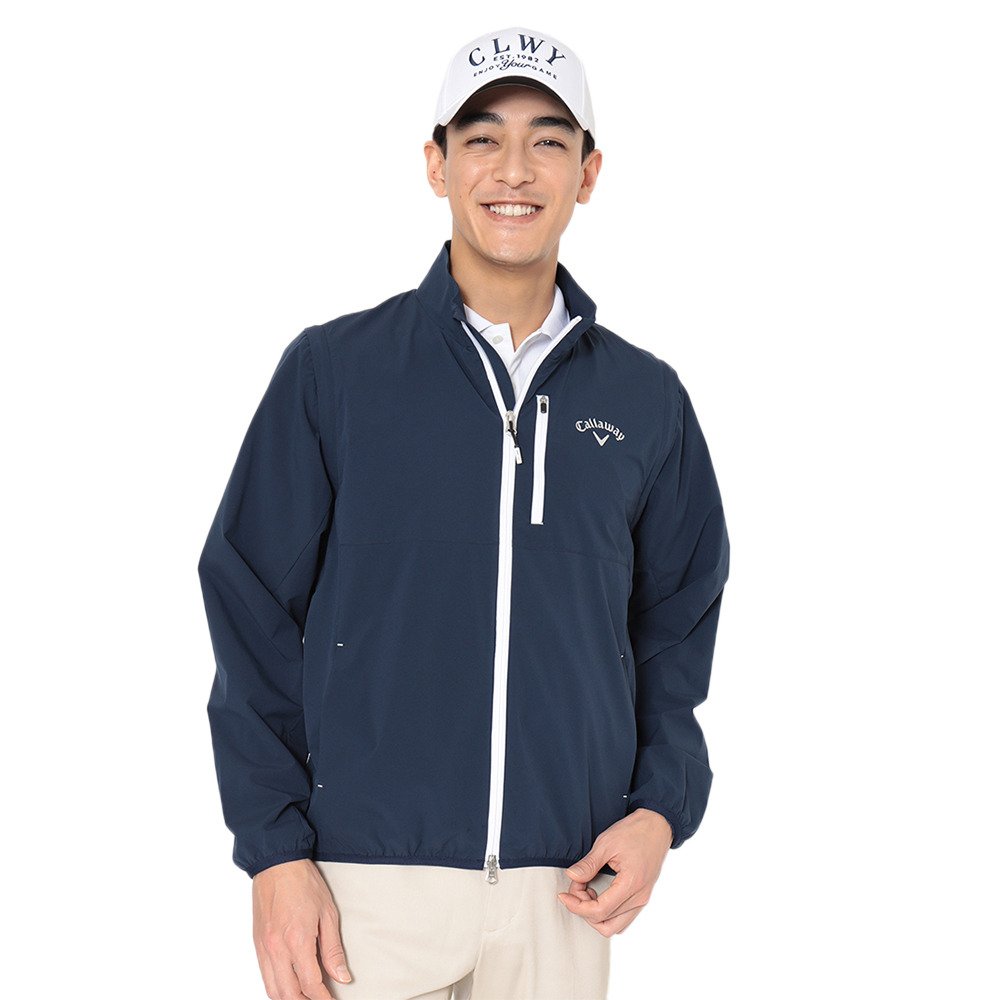 Callaway ゴルフウェア　ジャケット　2way 薄手ジャケット付き　M Callaway (キャロウェイ) ゴルフウェア(トップス) メンズ SIZE M
