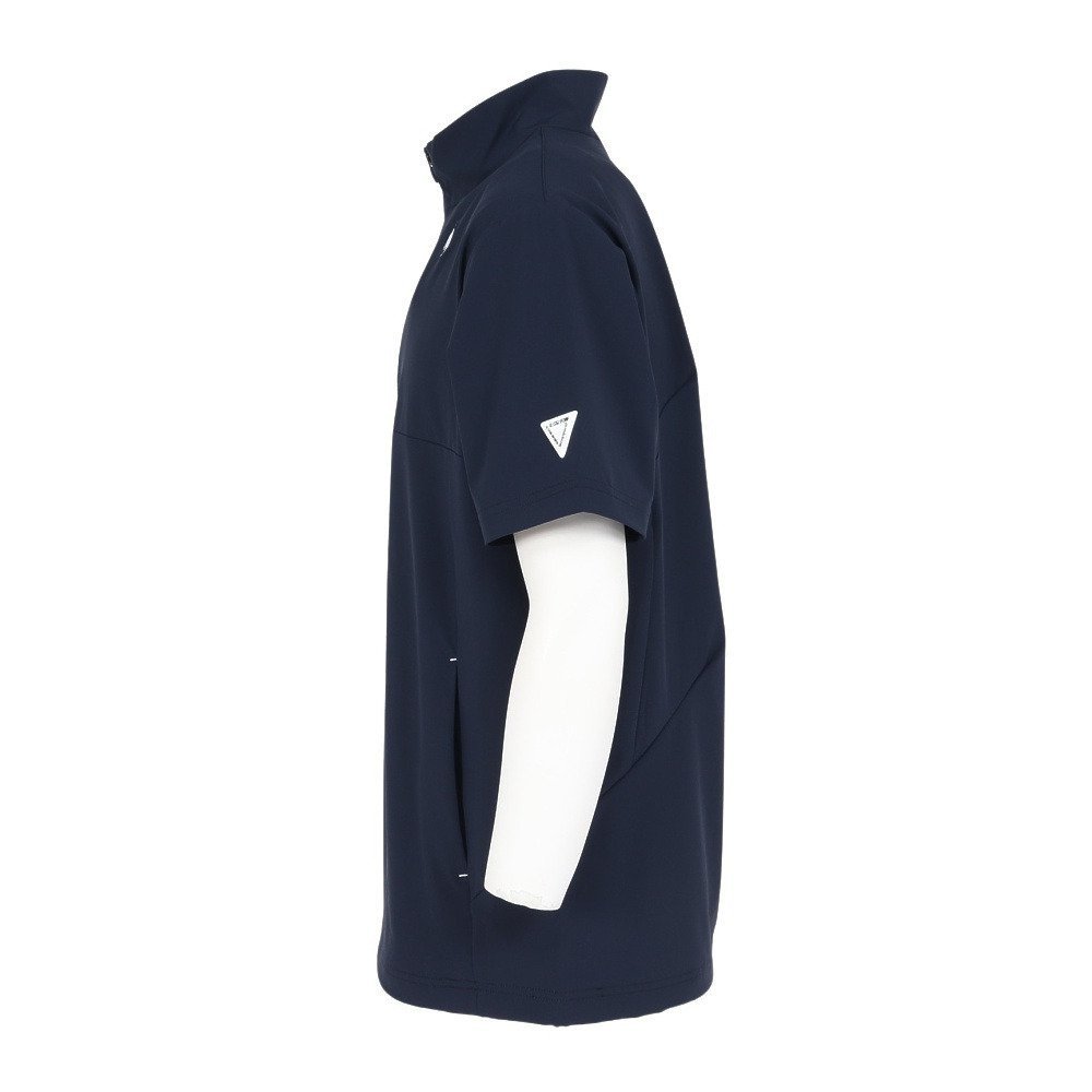 ルコックスポルティフ（lecoqsportif）（メンズ）ゴルフウェア アウター 半袖 ハーフジップ ウインドブルゾン LG5FWB80M NV00