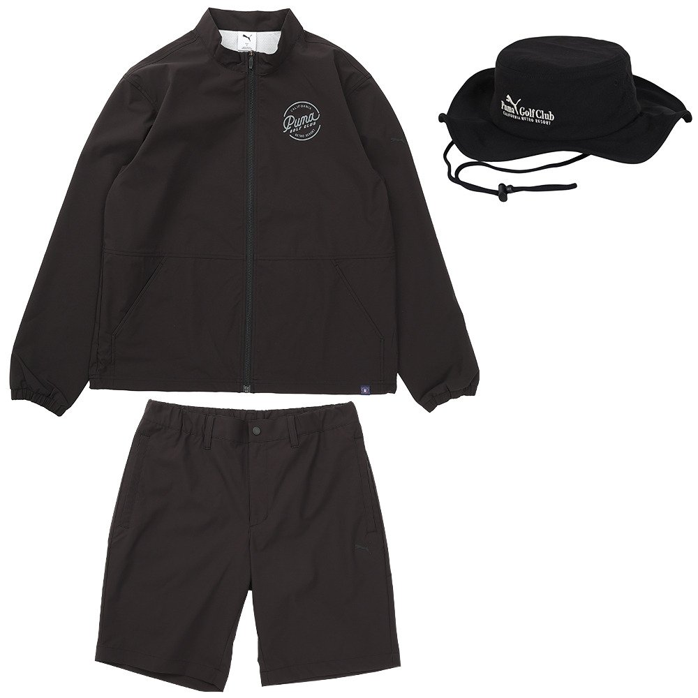メンズプーマゴルフウェアフルセット全7アイテムセット！ プーマ（PUMA）（メンズ）ゴルフウェア おすすめ コーデ 3点セット