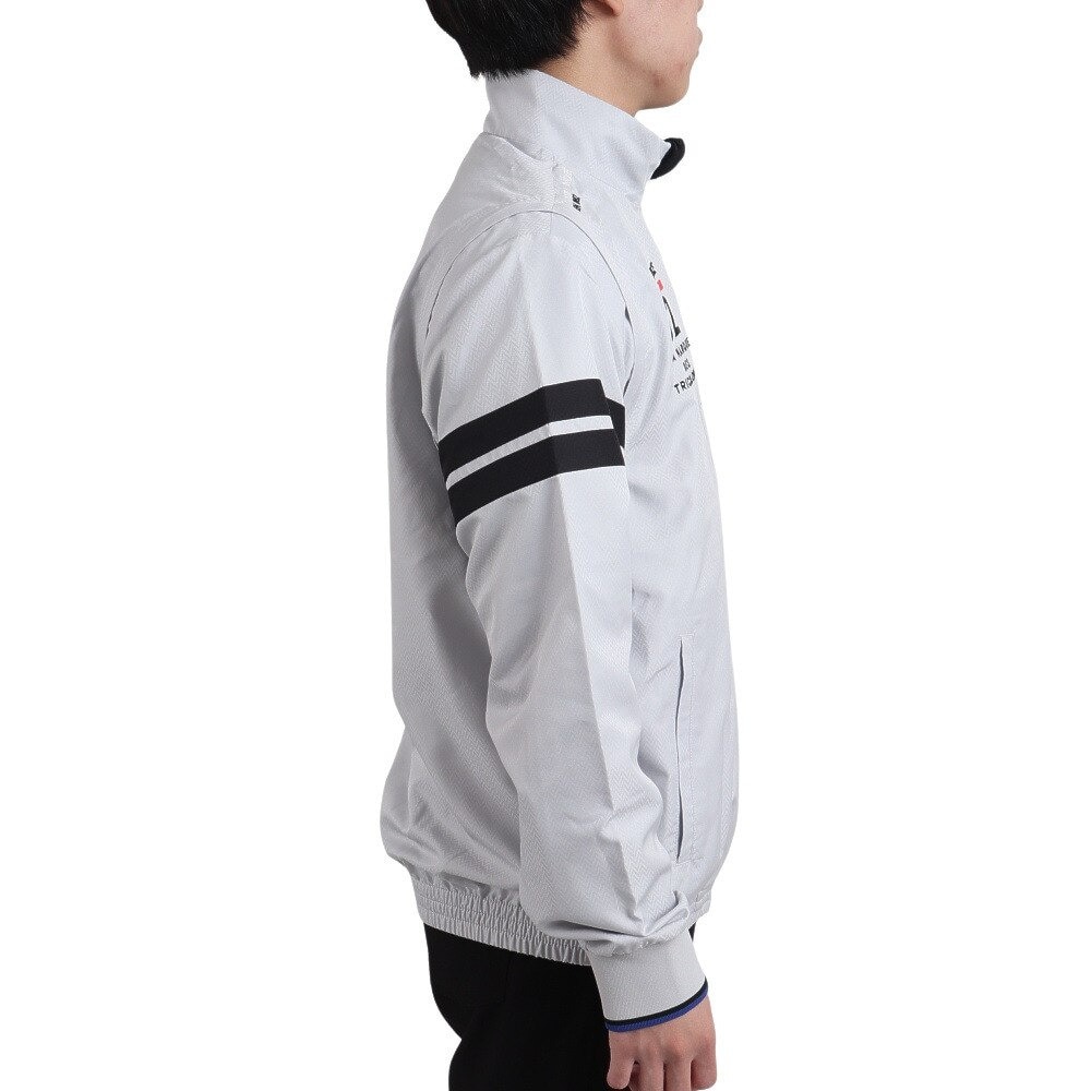 ルコック スポルティフ（Lecoq Sportif）（メンズ）ゴルフウェア 保温 ヒートナビ アウター 長袖 撥水 防風 袖着脱  袖ディタッチャブル2wayブルゾン QGMUJK00 GY00