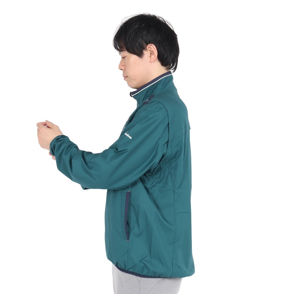 ルコックスポルティフ（lecoqsportif）（メンズ）ゴルフウェア アウター 撥水 防風 トレッチフォーサー 2WAYブルソン LG4FWB00M GR00