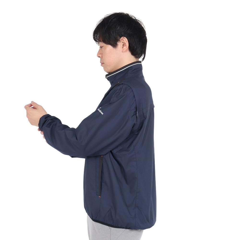 ルコックスポルティフ（lecoqsportif）（メンズ）ゴルフウェア アウター 撥水 防風 トレッチフォーサー 2WAYブルソン LG4FWB00M NV00