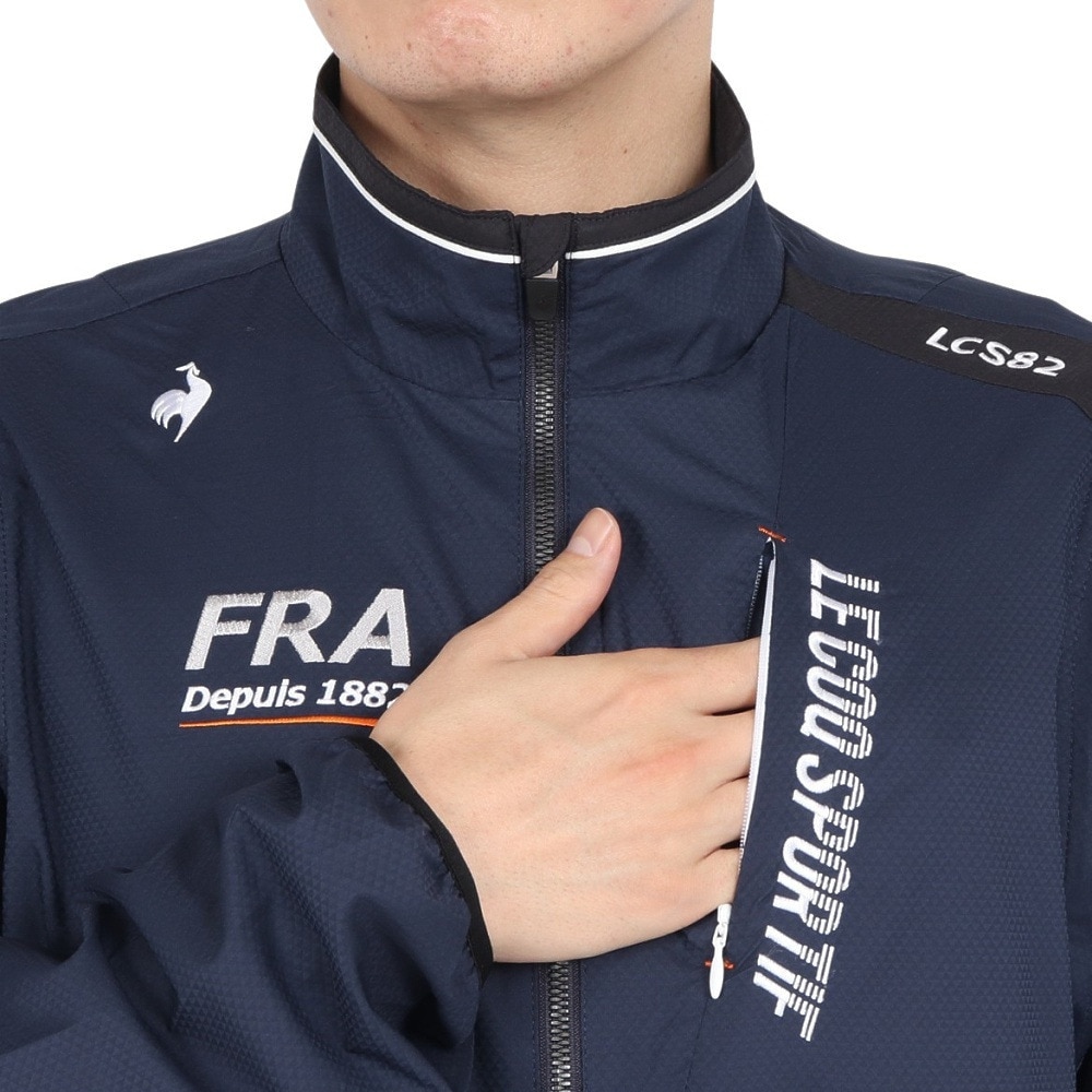 ルコックスポルティフ（lecoqsportif）（メンズ）ゴルフウェア アウター 撥水 防風 トレッチフォーサー 2WAYブルソン LG4FWB00M NV00