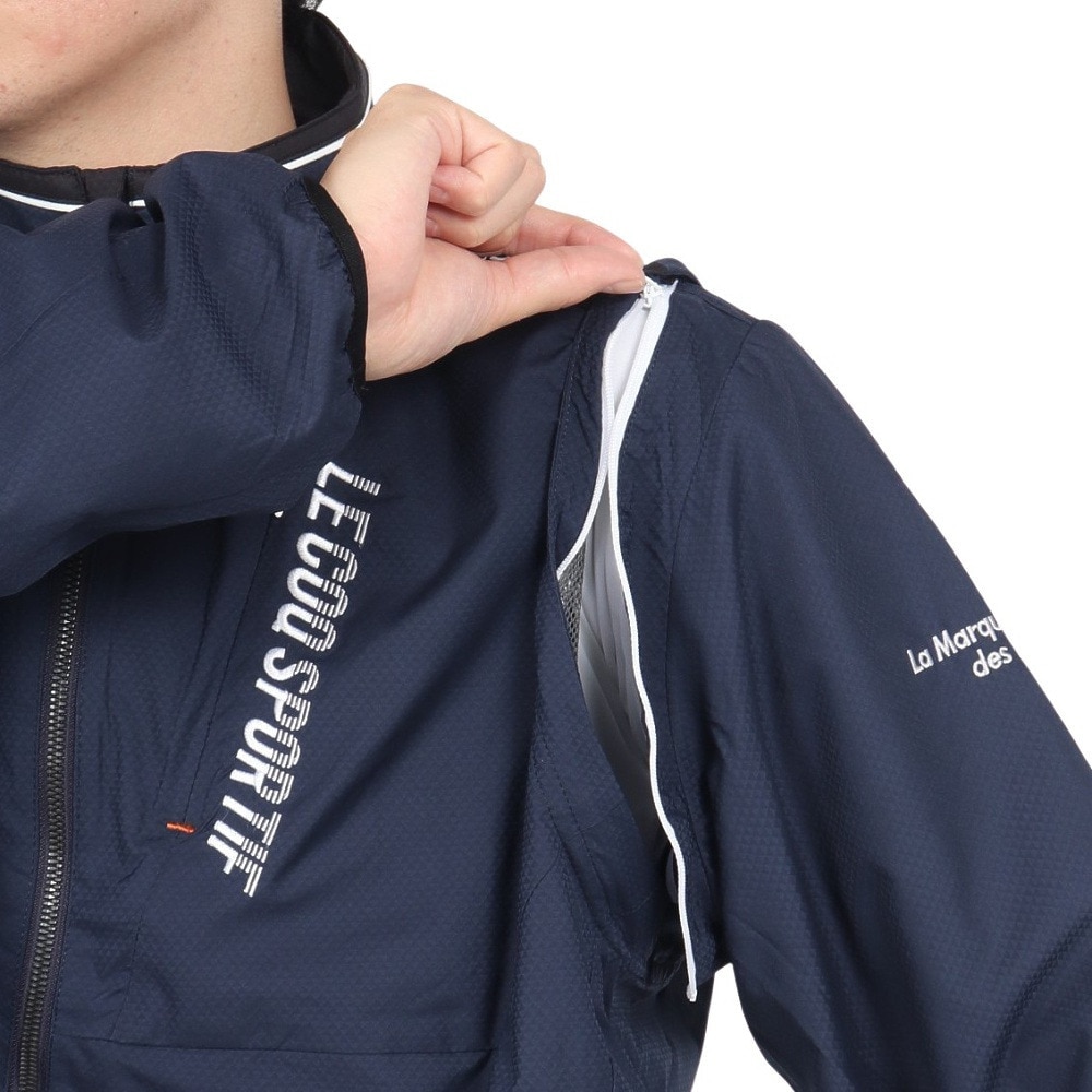 ルコックスポルティフ（lecoqsportif）（メンズ）ゴルフウェア アウター 撥水 防風 トレッチフォーサー 2WAYブルソン LG4FWB00M NV00