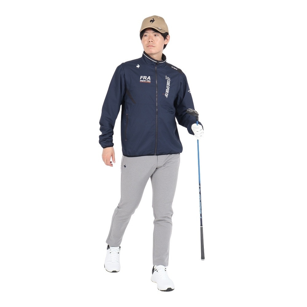 ルコックスポルティフ（lecoqsportif）（メンズ）ゴルフウェア アウター 撥水 防風 トレッチフォーサー 2WAYブルソン LG4FWB00M NV00