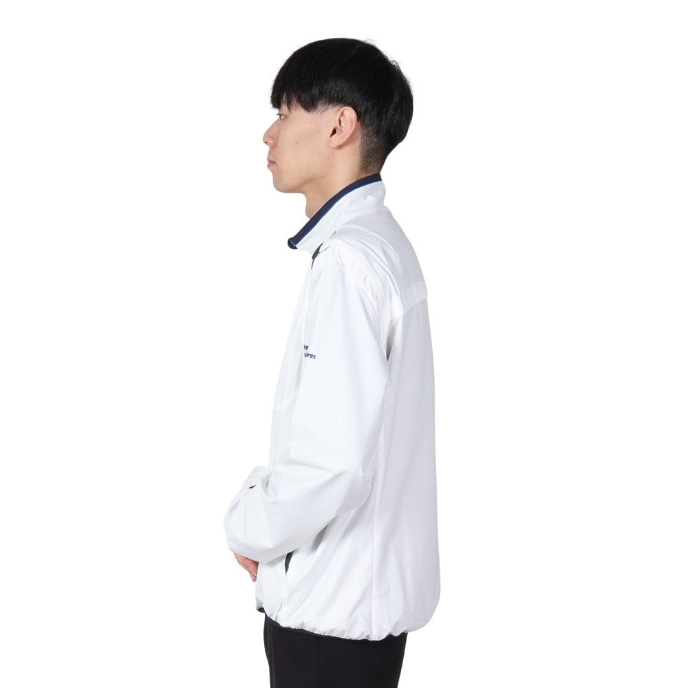 ルコックスポルティフ（lecoqsportif）（メンズ）ゴルフウェア アウター 撥水 防風 ストレッチフォーサー 2WAY ブルゾン LG4FWB00M WH00