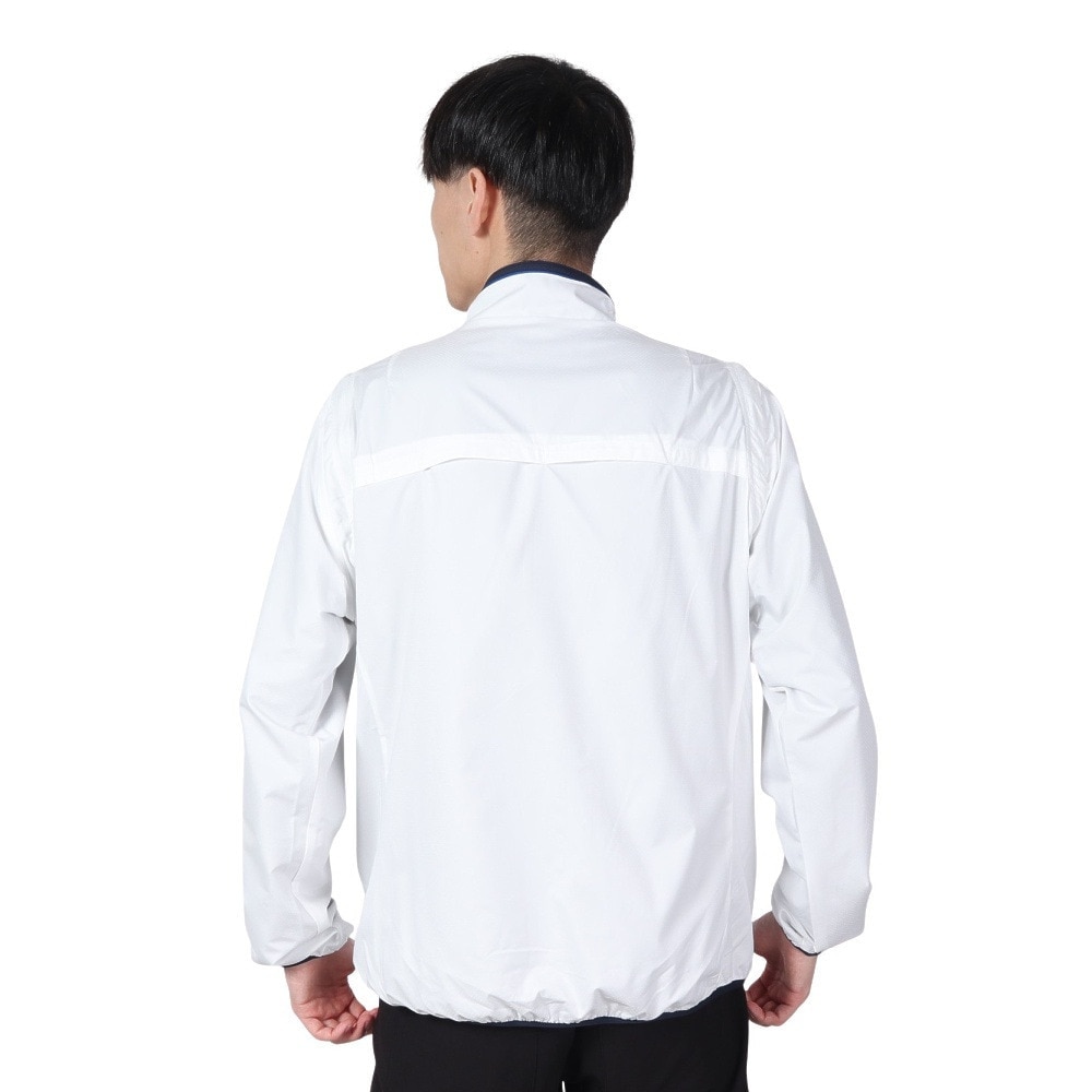 ルコックスポルティフ（lecoqsportif）（メンズ）ゴルフウェア アウター 撥水 防風 ストレッチフォーサー 2WAY ブルゾン LG4FWB00M WH00