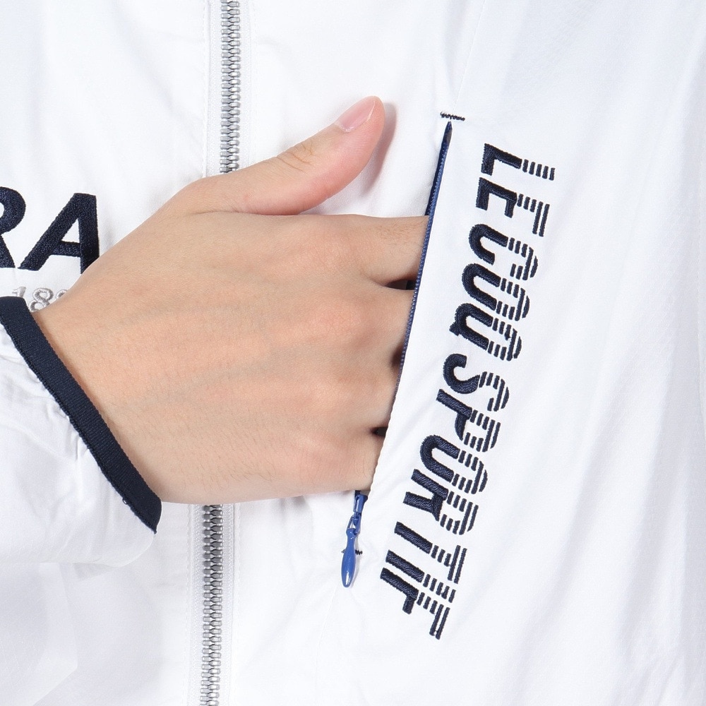 ルコックスポルティフ（lecoqsportif）（メンズ）ゴルフウェア アウター 撥水 防風 ストレッチフォーサー 2WAY ブルゾン LG4FWB00M WH00
