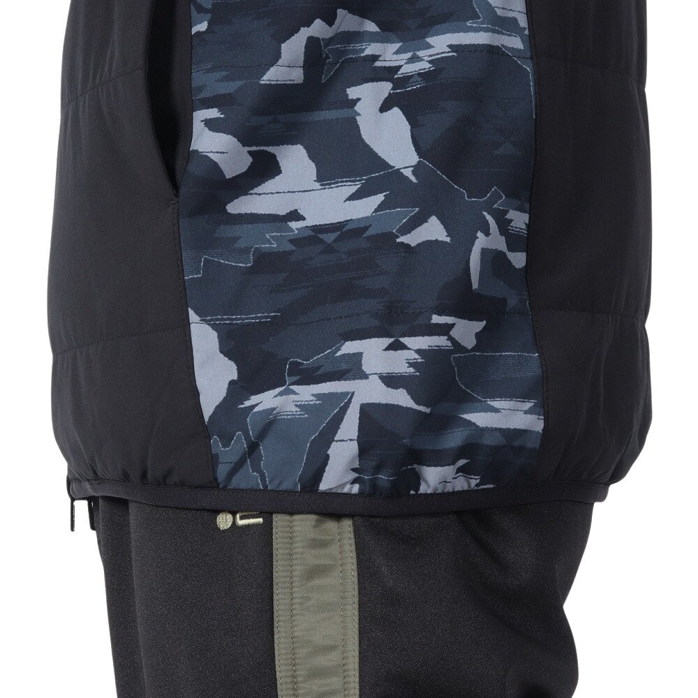 ROSASEN（メンズ）ゴルフウェア アウター 撥水 防風 ストレッチ 軽量 リバーシブルフリース中綿ブルゾン 044-55111-019