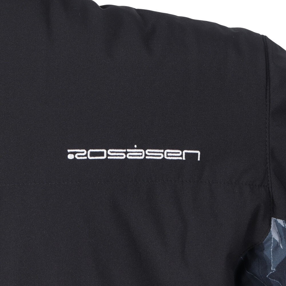 ROSASEN（メンズ）ゴルフウェア アウター 撥水 防風 ストレッチ 軽量 リバーシブルフリース中綿ブルゾン 044-55111-019