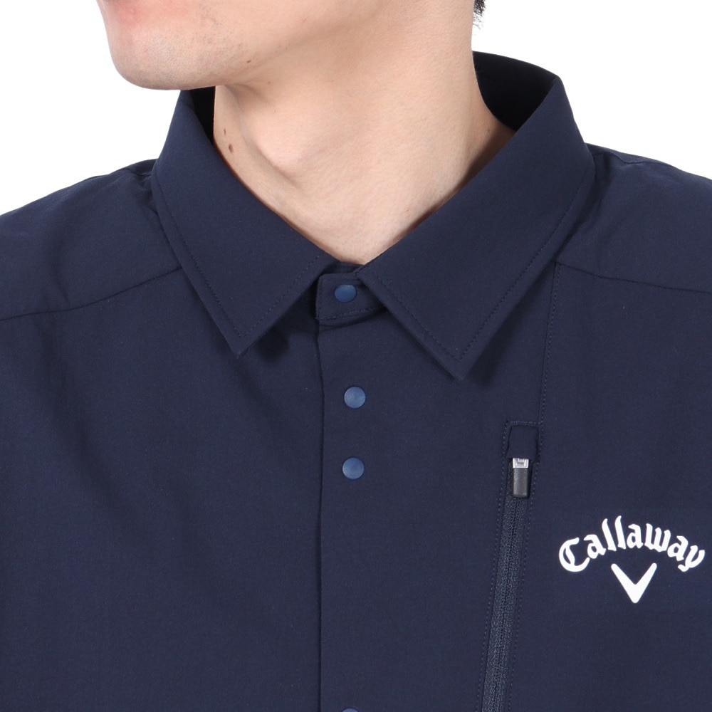 キャロウェイ（CALLAWAY）（メンズ）ゴルフウェア アウター ストレッチ シワポリエステル中綿コーチジャケット C23215107-1120